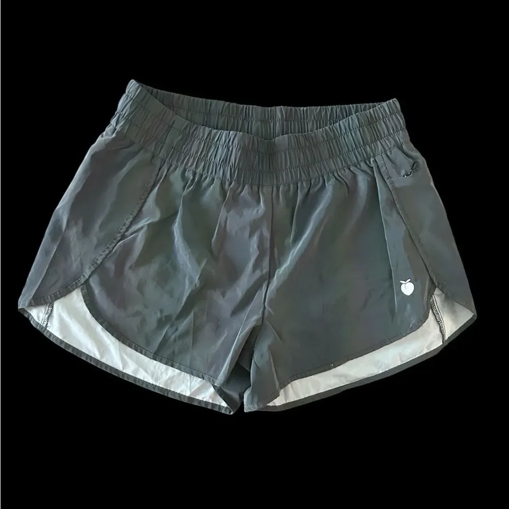 Flexliving reflective, running shorts gray size Med